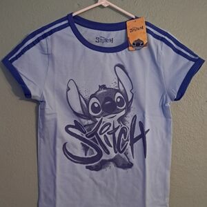 Disney Stitch Light Blue Women Crop Top